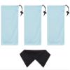 Mamlyn Set of 3 Microfiber Soft Sunglasses Pouches, With Drawstring Closure view 2