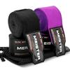 Meister Elite 180" Premium Adult Hand Wraps for MMA & Boxing - 2 Pair Pack w/Mesh Bag - Black/Royal Purple view 1