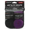 Meister Elite 180" Premium Adult Hand Wraps for MMA & Boxing - 2 Pair Pack w/Mesh Bag - Black/Royal Purple view 3