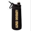 The Fanatic Group Personalized Alfred University Dual Walled Stainless Steel Sports Bottle, Design-1 - Black view 1