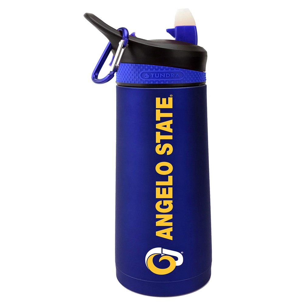 The Fanatic Group Personalized Angelo State University Dual Walled Stainless Steel Sports Bottle, Design-1 - Blue