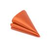 GUSLESON Pumpkin Orange Tie Skinny Ties For Men Slim Formal Necktie and Pocket Square Sets (0802-13) view 4