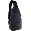 Peak Gear Travel Sling Bag. Compact Crossbody Bag | Lighter and Smaller than a Backpack | Lifetime Lost & Found ID Tag | Black view 1