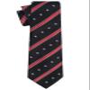 KissTies Mens Silk Patriotic Tie USA Necktie Black Stripes N Stars Ties + Gift Box view 2