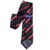 KissTies Mens Silk Patriotic Tie USA Necktie Black Stripes N Stars Ties + Gift Box view 3