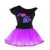 80's Party Girls Retro Costume Accessories Set for 1980s Theme Party Supplies (7-8, Purple) view 2