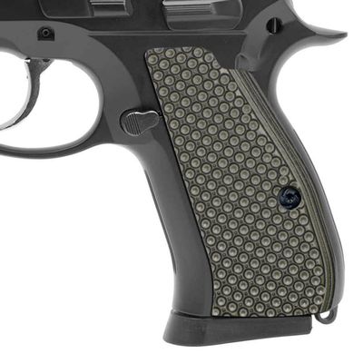 Guuun Grip for CZ 75 Compact G10 Grips OPS Golf Dimple Texture Thin