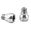 DYNWAVE 1 Pair Bike Pedal Extender Adapters Extension Screws, Silvery view 1