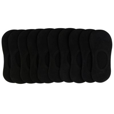 BOOPH 10 Pairs Girls Boys Socks Kids No Show Socks Toddlers Girl Anti-slip Ankle Low Cut Sock 7-9 Years Black
