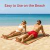 2 Pack Woven Straw Beach Mat Yoga Mat Picnic Camping Party Mat With Trim (Random) view 2