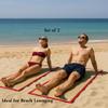2 Pack Woven Straw Beach Mat Yoga Mat Picnic Camping Party Mat With Trim (Random) view 4