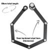 Kryptonite Keeper 585 Folding Combo Bike Lock, Compact High Security Anti-Theft Foldable Bicycle Lock with 4-Digit Resettable Combination and Mount for E-Bikes Scooter Road Mountain Bikes, 85cm(33 in) view 3