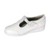 24 Hour Comfort Aileen (1812) Women's Wide Width Leather Comfort Slip On Shoes with Buckle White 5 view 1