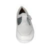 24 Hour Comfort Aileen (1812) Women's Wide Width Leather Comfort Slip On Shoes with Buckle White 5 view 2