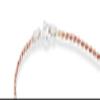 Miabella 925 Sterling Silver Solid 1.5mm Diamond-Cut Braided Rope Chain Anklet Ankle Bracelet for Women, Made in Italy (rose-gold-plated-silver, 10) view 2