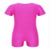 Moily Girls Boys Solid Color Shorty Unitard Biketard Gymnastics/Dance/Sports Leotard Teamwear Purple 10 view 2