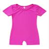 Moily Girls Boys Solid Color Shorty Unitard Biketard Gymnastics/Dance/Sports Leotard Teamwear Purple 10 view 3