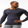 DEVOPS 2 Pack Men's Thermal Long Sleeve Compression Shirts (Small, Black/Charcoal) view 2