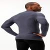DEVOPS 2 Pack Men's Thermal Turtle Mock Neck Shirts, Compression Long Sleeve Tops (Medium, Black/Charcoal) view 4