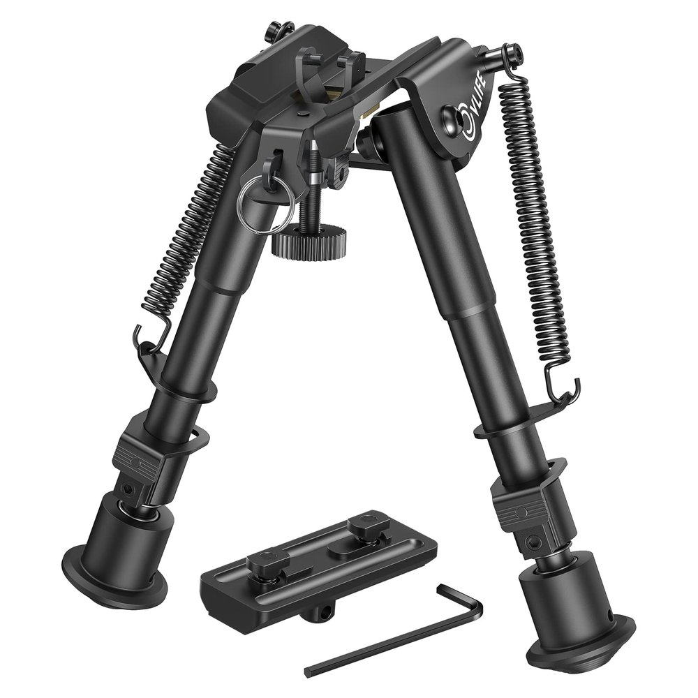 CVLIFE 6-9 Inches Bipod with Bipod Mount Adapter
