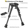 CVLIFE 6-9 Inches Bipod with Bipod Mount Adapter view 2