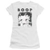 Trevco Betty Boop Not Fade Away Juniors' Sheer Fitted T Shirt, 2X-Large White view 1