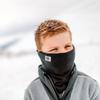 Turtle Fur Youth Chelonia 150 Classic Fleece Neck Warmer, Ages 7-12, Black view 3