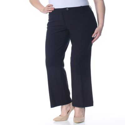 Calvin Klein Womens Petites Cropped Modern Fit Trouser Pants Navy 8P