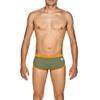 ARENA Team Stripe Low Waist MaxLife Swim Short Swimsuit, Army - Tangerine, 22 view 1