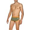 ARENA Team Stripe Low Waist MaxLife Swim Short Swimsuit, Army - Tangerine, 22 view 2