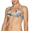 ARENA Floral Allover Tie Back MaxLife Bikini Top, Black - Multicolor, 22 view 2