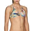 ARENA Floral Allover Tie Back MaxLife Bikini Top, Black - Multicolor, 22 view 3