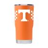 Gametime Sidekicks Tennessee 20oz Orange Tumbler - Officially Licensed, 18/8 Stainless Steel, Double-walled, Vacuum-insulated, UV LED Printed Logos, Sweatless, Stays Hot/Cold - 360 Wrap view 1
