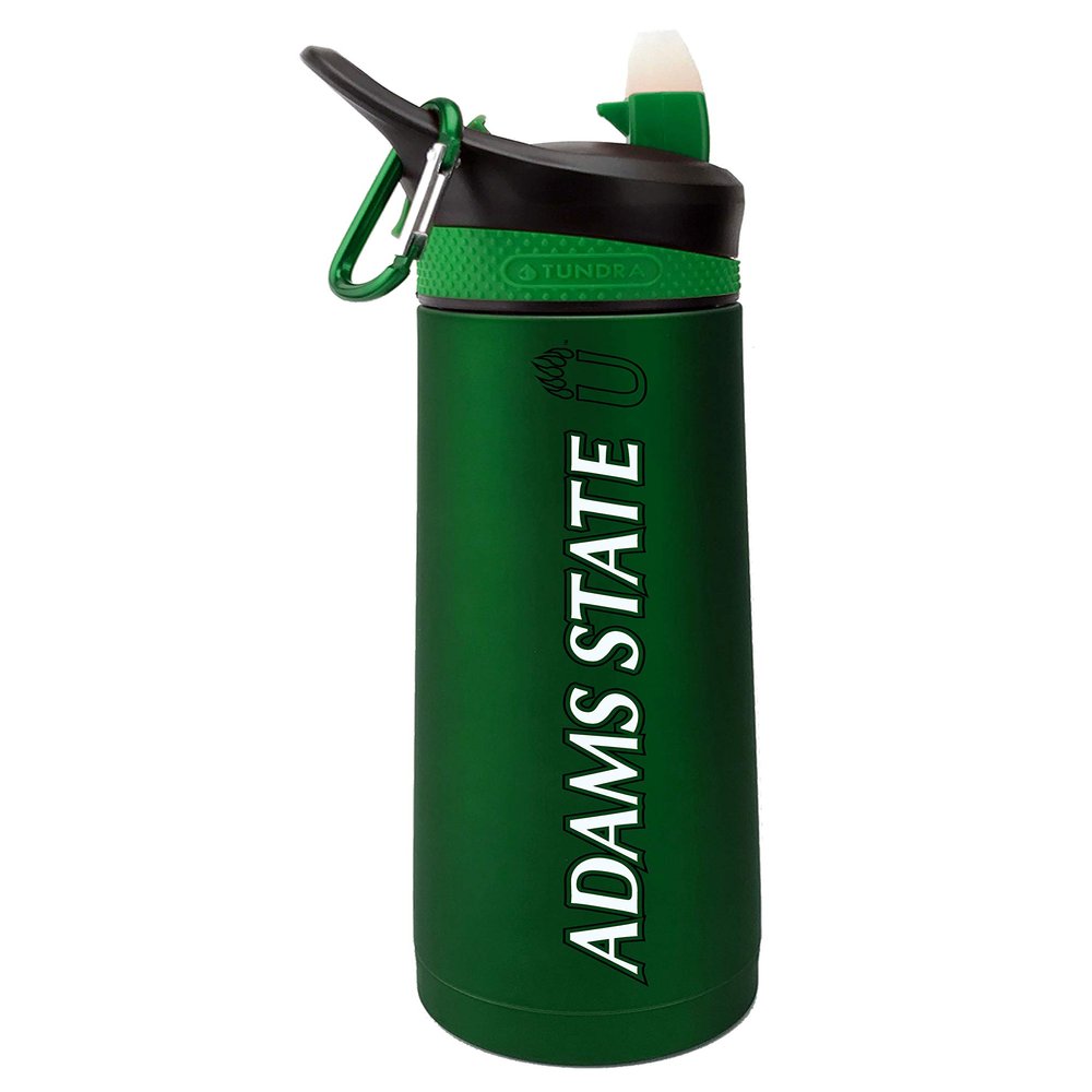 The Fanatic Group Personalized Adams State University Dual Walled Stainless Steel Sports Bottle, Design-1 - Green