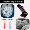 Pure Athlete Value Ski and Snowboarding Socks - Cold Weather Socks for Skiing (S/M, 1 Pair - Blue) view 4