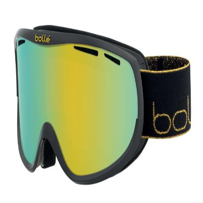 Bolle Sierra Black Gold Shiny/Sunshine Cat.3 | Small-Medium - Snow Goggles Feminine-Adult