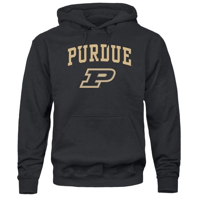 Barnesmith Purdue University Boilermakers Hooded Sweatshirt, Heritage, Black, X-Large