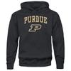 Barnesmith Purdue University Boilermakers Hooded Sweatshirt, Heritage, Black, X-Large view 1