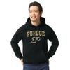 Barnesmith Purdue University Boilermakers Hooded Sweatshirt, Heritage, Black, X-Large view 2