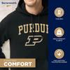 Barnesmith Purdue University Boilermakers Hooded Sweatshirt, Heritage, Black, X-Large view 3