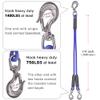 24 ft Heavy Duty Boat Tow Harness, Boat Tow Ropes, Easy Connection w/ 3 Stainless Steel Larger Hooks, SELEWARE view 3