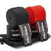 Meister Elite 180" Premium Adult Hand Wraps for MMA & Boxing - 2 Pair Pack w/Mesh Bag - Black/Blood Red view 1
