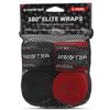 Meister Elite 180" Premium Adult Hand Wraps for MMA & Boxing - 2 Pair Pack w/Mesh Bag - Black/Blood Red view 3
