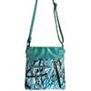 Zelris Camouflage Shine Glow Silver Cross Conceal Carry Crossbody Messenger Bag (Teal) view 3