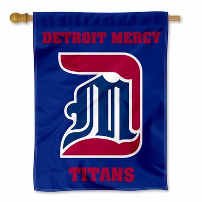 Detroit Mercy Titans Double Sided House Flag