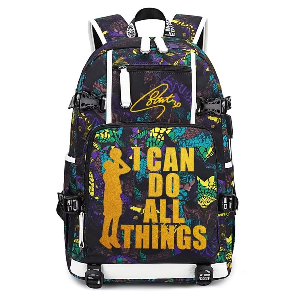 Basketball Player 30 Multifunction Backpack Travel Daypack Fans Bag For Men Women (Style 6)