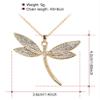 AKOAK 1 Pack Fashion Creative Diamond-Inlaid Dragonfly Necklace Fresh and Elegant Dragonfly Pendant Necklace view 3