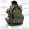 BASSDASH Fishing Tackle Backpack Water Resistant Tactical Bag Soft Tackle Box with Rod Holder and Protective Rain Cover view 3