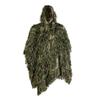 AUSCAMOTEK Ghillie Suit Poncho for Men Youth  Gilly Suit Cloak for Hunting Birdwatching Paintball Halloween  Green Camouflage view 1