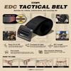 CQR CLSX Tactical Belt, Military Style Heavy Duty Belt, Webbing EDC Quick-Release Buckle, 2pack Flex Poly Black/Black, Large view 2